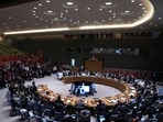 General view of a United Nations Security Council emergency meeting in New York on June 22, 2025, one day after US strikes on Iranian nuclear facilities. General view of a United Nations Security Council emergency meeting in New York on June 22, 2025, one day after US strikes on Iranian nuclear facilities.