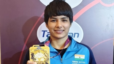 Priya Malik won all three bouts by technical precision on her way to a gold in the women's 76kg category. Priya Malik won all three bouts by technical precision on her way to a gold in the women's 76kg category.