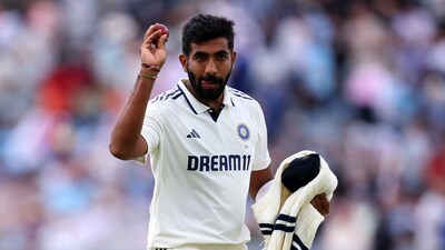 India's Jasprit Bumrah leaves the field at the end of the innings (Action Images via Reuters)
