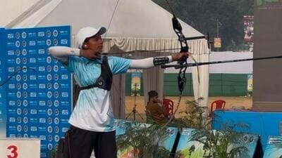 Gatha Khadake was one of two teens from Maharashtra who caused a stir in recurve at the recently held selection trials. (HT) Gatha Khadake was one of two teens from Maharashtra who caused a stir in recurve at the recently held selection trials. (HT)