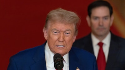 U.S. President Donald Trump delivers an address to the nation at the White House in Washington, D.C., U.S. June 21, 2025, following U.S. strikes on Iran's nuclear facilities. REUTERS/Carlos Barria/Pool (REUTERS)