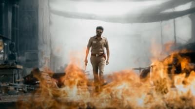 Jana Nayagan teaser: Vijay in a still from the upcoming film. Jana Nayagan teaser: Vijay in a still from the upcoming film.