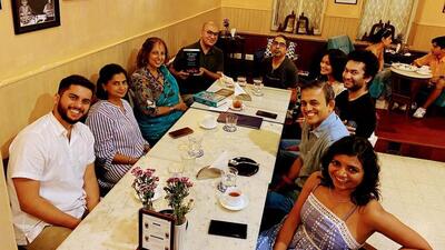 Rahul Bhatia and M. Rajshekhar ( head of the table L to R). Rahul Bhatia and M. Rajshekhar ( head of the table L to R).
