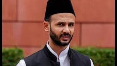 Samajwadi Party MP from Sambhal Zia-ur-Rahman Barq. (HT file)