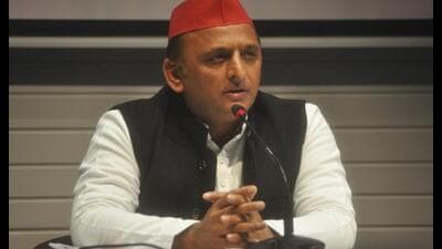 Samajwadi Party chief was addressing a press conference in Lucknow on June 22. (HT file) Samajwadi Party chief was addressing a press conference in Lucknow on June 22. (HT file)