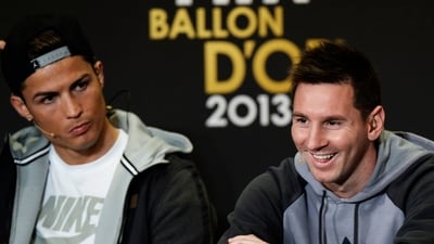 Cristiano Ronaldo and Lionel Messi have won 79 official trophies in total. (AP) Cristiano Ronaldo and Lionel Messi have won 79 official trophies in total. (AP)