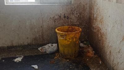The hostel in dilapidated condition (HT photo) The hostel in dilapidated condition (HT photo)