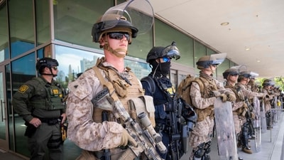 Police departments across the US said that they were deploying additional forces to religious, cultural, and diplomatic sites in their cities. (AFP) Police departments across the US said that they were deploying additional forces to religious, cultural, and diplomatic sites in their cities. (AFP)