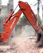 A demolition drive in progress in Bathinda on Sunday. (ANI) A demolition drive in progress in Bathinda on Sunday. (ANI)