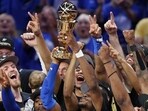 Shai Gilgeous-Alexander #2 of the Oklahoma City Thunder celebrates with the Bill Russell NBA Finals Most Valuable Player trophy after defeating the Indiana Pacers 103-91 in Game Seven of the 2025 NBA Finals at Paycom Center on June 22, 2025 in Oklahoma City, Oklahoma. Shai Gilgeous-Alexander #2 of the Oklahoma City Thunder celebrates with the Bill Russell NBA Finals Most Valuable Player trophy after defeating the Indiana Pacers 103-91 in Game Seven of the 2025 NBA Finals at Paycom Center on June 22, 2025 in Oklahoma City, Oklahoma.