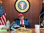 US President Donald Trump in the Situation Room of the White House in Washington, DC during military's strike on Iran. US President Donald Trump in the Situation Room of the White House in Washington, DC during military's strike on Iran.