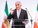 Iranian opposition leader and son of the last shah of Iran Mohammad Reza Pahlavi, Reza Pahlavi holds a press conference in Paris on june 23, 2025. 