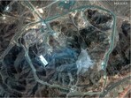 A combination picture shows satellite images over Fordow underground complex, before and after the U.S. struck the underground nuclear facility, near Qom, Iran, June 20, 2025 (L) and June 22, 2025.