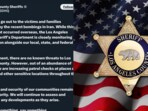 The Los Angeles County Sheriff’s Department posted condolence message on Iran bombings. The Los Angeles County Sheriff’s Department posted condolence message on Iran bombings.