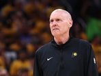 Head coach Rick Carlisle of the Indiana Pacers reacts during the second quarter against the Oklahoma City Thunder Head coach Rick Carlisle of the Indiana Pacers reacts during the second quarter against the Oklahoma City Thunder
