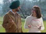 Sardaar Ji 3 trailer: Diljit Dosanjh and Hania Aamir in a still from the film.
