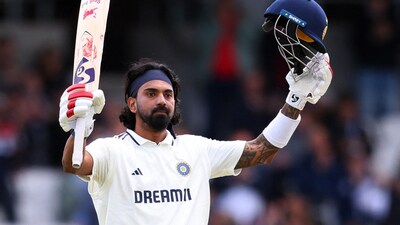 KL Rahul went on to make 137 but from the relative safety of 333-4, India lost their last six wickets for 31 runs as they slumped to 364 all out. (Action Images via Reuters)