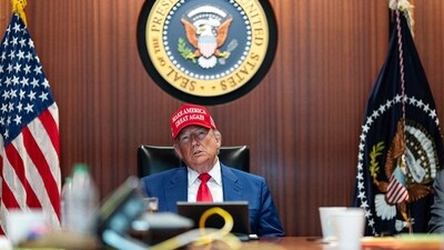 US President Donald Trump in the Situation Room of the White House in Washington, DC during military's strike on Iran. (AFP) US President Donald Trump in the Situation Room of the White House in Washington, DC during military's strike on Iran. (AFP)