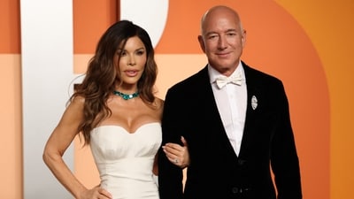 File photo of Lauren Sanchez and Jeff Bezos (AFP)