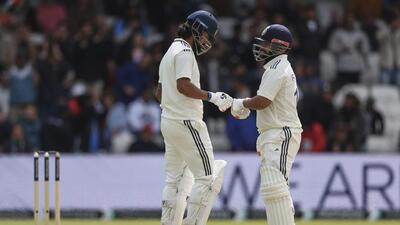 India's KL Rahul and Rishabh Pant stitched a 195-run partnership in the second innings at Leeds. (AP) India's KL Rahul and Rishabh Pant stitched a 195-run partnership in the second innings at Leeds. (AP)
