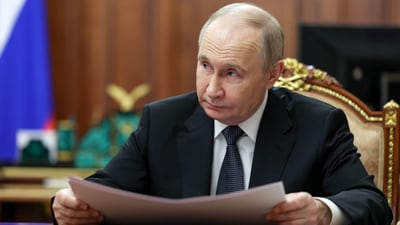 Russian President Vladimir Putin attends a meeting. (REUTERS file)