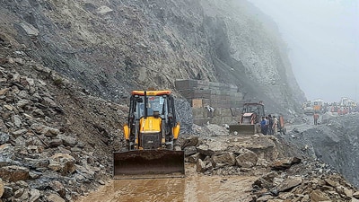 Police and State Disaster Response Force (SDRF) teams reached the spot and launched relief-and-rescue operations. (ANI)