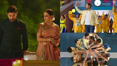 Sitaare Zameen Par box office collection day 3: Aamir Khan and Genelia Deshmukh in a still from the film. Sitaare Zameen Par box office collection day 3: Aamir Khan and Genelia Deshmukh in a still from the film.