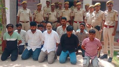The incident began after photos from theYoga Day celebration held in Pokaran on June 21 were shared on social media. (Sourced HT photo) The incident began after photos from theYoga Day celebration held in Pokaran on June 21 were shared on social media. (Sourced HT photo)