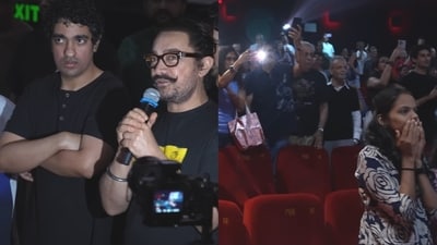 Aamir Khan and the cast of Sitaare Zameen Par surprised fans with a theatre visit.