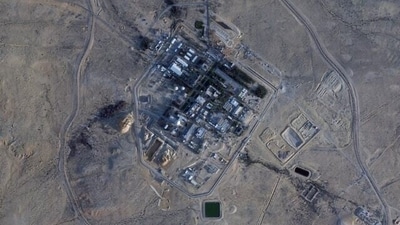 Satellite photo from Planet Labs Inc. shows construction at the Shimon Peres Negev Nuclear Research Center near Dimona, Israel, on February 22, 2021. (Planet Labs Inc via AP/File) Satellite photo from Planet Labs Inc. shows construction at the Shimon Peres Negev Nuclear Research Center near Dimona, Israel, on February 22, 2021. (Planet Labs Inc via AP/File)