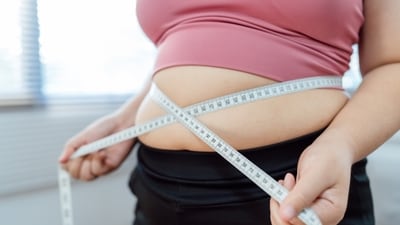 The fat stored in and around the abdomen is difficult to lose, demanding more energy. (Shutterstock) The fat stored in and around the abdomen is difficult to lose, demanding more energy. (Shutterstock)