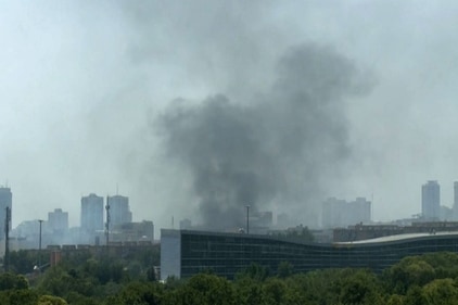 This grab taken from UGC images posted on social media on June 23, 2025 shows a plume of smoke billowing after Israeli strikes in Tehran. (AFP) This grab taken from UGC images posted on social media on June 23, 2025 shows a plume of smoke billowing after Israeli strikes in Tehran. (AFP)