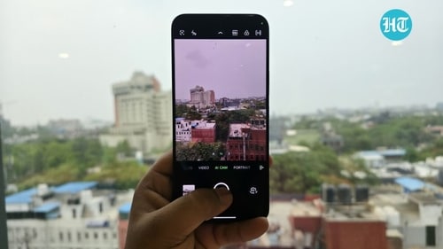The Infinix GT 30 Pro features a 108MP rear camera, an 8MP ultra-wide camera, and a 13MP front camera. (Ijaj Khan/HT) The Infinix GT 30 Pro features a 108MP rear camera, an 8MP ultra-wide camera, and a 13MP front camera. (Ijaj Khan/HT)