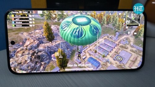 Playing BGMI on high settings. (Ijaj Khan/HT) Playing BGMI on high settings. (Ijaj Khan/HT)