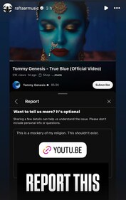 Raftaar encouraged his followers to report the video. Raftaar encouraged his followers to report the video.