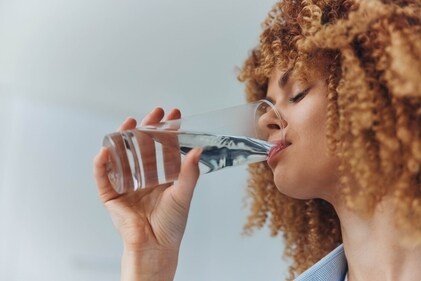 Drink a glass of water before starting your meal. (Shutterstock) Drink a glass of water before starting your meal. (Shutterstock)