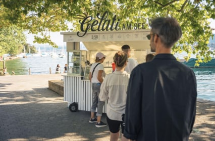 Savor a sweet treat: Zurich locals unwind with gelato on sunny summer afternoons Savor a sweet treat: Zurich locals unwind with gelato on sunny summer afternoons