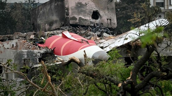 The Air India AI171 flight crashed into a medical college hostel complex in Meghani Nagar area on June 12, killing a total of 270 persons. (AFP)