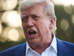 President Donald Trump speaks with reporters before boarding Marine One on the South Lawn of the White House. President Donald Trump speaks with reporters before boarding Marine One on the South Lawn of the White House.