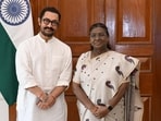 The President's official social media account shared a picture with Aamir Khan shortly after the screening of Sitaare Zameen Par.