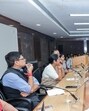 Delhi chief minister Rekha Gupta with doctors of Maulana Azad Medical College (MAMC), in New Delhi on Monday. (CMO Delhi X)