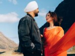 Diljit Dosanjh and Hania Aamir's still from Sardaarji 3. Diljit Dosanjh and Hania Aamir's still from Sardaarji 3.