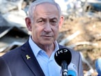 Israel's Prime Minister Benjamin Netanyahu gives a statement during a visit to the site of the Weizmann Institute of Science, which was hit by an Iranian missile barrage, in the central city of Rehovot, Israel June 20, 2025.
