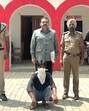 The accused in police custody in Ludhiana on Tuesday. (HT Photo) The accused in police custody in Ludhiana on Tuesday. (HT Photo)