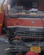 The truck involved in the accident. (HT Photo) The truck involved in the accident. (HT Photo)