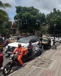 Traffic jam as commuters wait to allow the convoy of Union minister Nitin Gadkari to pass through in Pune on Monday. (HT) Traffic jam as commuters wait to allow the convoy of Union minister Nitin Gadkari to pass through in Pune on Monday. (HT)