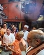 Union home minister Amit Shah and chief minister Yogi Adityanath offer prayers at Kaal Bhairav temple in Varanasi on Monday. (HT Photo) Union home minister Amit Shah and chief minister Yogi Adityanath offer prayers at Kaal Bhairav temple in Varanasi on Monday. (HT Photo)
