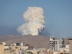 Smoke rises following an Israeli attack in Tehran, Iran, June 18, 2025. 
