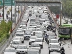 Traffic restrictions were also in place in the city on Monday. Traffic restrictions were also in place in the city on Monday.