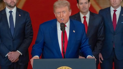 Donald Trump said “they have so much to gain, and yet, so much to lose if they stray from the road of RIGHTEOUSNESS & TRUTH. (Reuters) Donald Trump said “they have so much to gain, and yet, so much to lose if they stray from the road of RIGHTEOUSNESS & TRUTH. (Reuters)